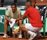 Amélie Mauresmo lors de ses derniers entraînements avant le début de Roland-Garros