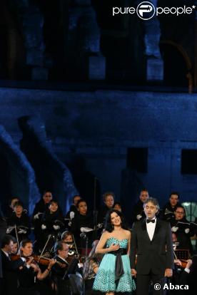Andrea Bocelli et Angela Gheorghiu au Colisée de Rome lundi soir pour une prestation unique !
