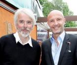 Philippe Delerm et Franck Leboeuf lors du tournoi de Roland Garros le 27 mai 2009 