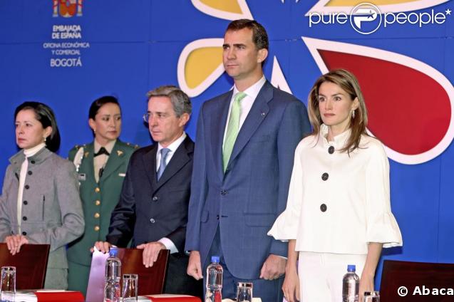 Letizia et Felipe d'Espagne hier en Colombie, elle a fait le show