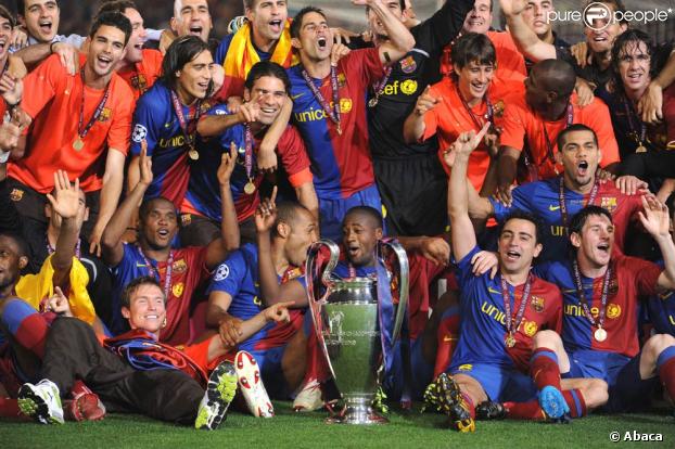 Le FC Barcelone de Pep Guardiola, Thierry Henry, Lionel Messi et Samuel Eto'o... champion d'Europe !