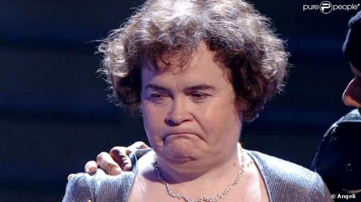 Susan Boyle dépitée après sa défaite...