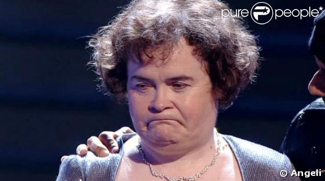 Susan Boyle dépitée après sa défaite...