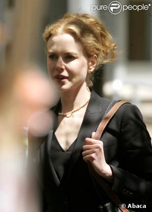 Nicole Kidman sur le tournage de Rabbit Whole, à New-York, hier