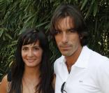 Robert Pirès et sa compagne Jessica à Roland Garros le 3 juin 2009