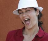 Delphine de Turckheim à Roland Garros le 3 juin 2009