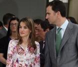 Letizia d'Espagne et son époux Felipe ce matin à Madrid