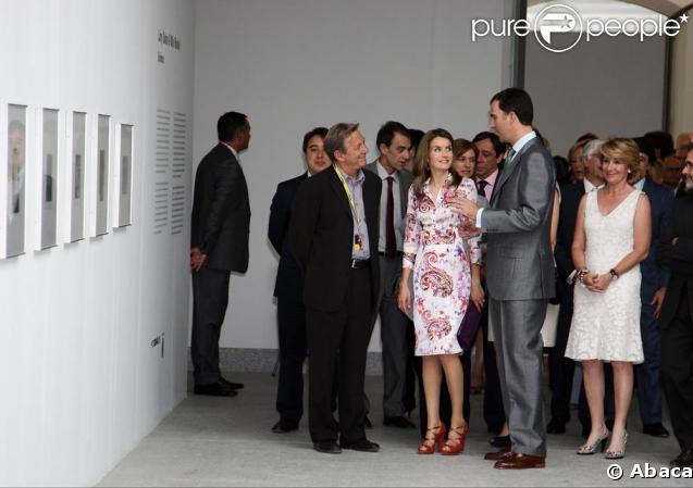 Letizia d'Espagne et son époux Felipe ce matin à Madrid
