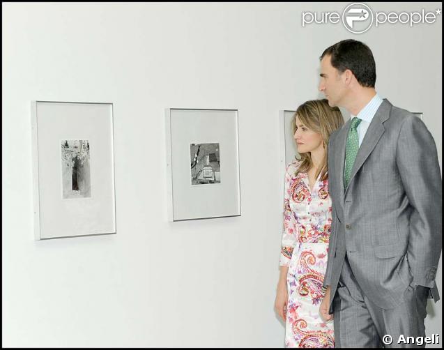 Letizia d'Espagne et son époux Felipe ce matin à Madrid