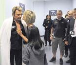 Le Tour 66 de Johnny Hallyday fait escale au Stade de France, fin mai 2009 : Jean-Claude Camus observe les retrouvailles en famille de Johnny après le concert 