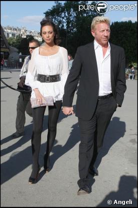 Boris Becker et sa fiancée Lily, à Paris