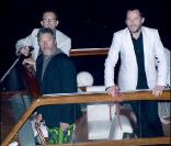Le designer Philippe Starck à la soirée organisée par la famille Missoni en l'honneur de l'artiste Bruce Nauman, hier à la 53ème Biennale de Venise