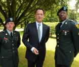 Tom Hanks lors de la cérémonie en hommage à ceux qui sont morts pour la France. Cimetière de Colleville-sur-mer, le 6 juin.