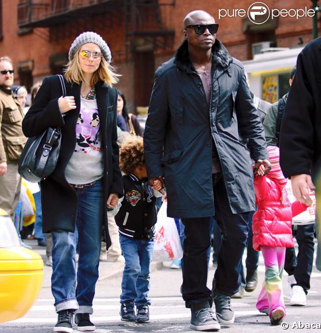 Heidi Klum, Seal et leur deux enfants 