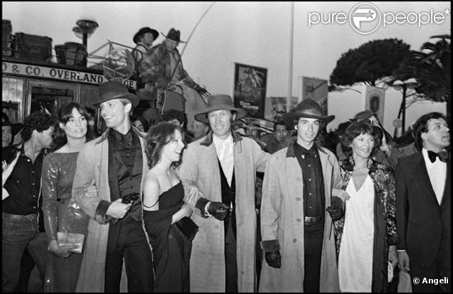 Keith, David et Robert Carradine au festival de Cannes 1980 pour Le Gang des Fréres James 