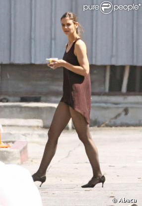 Katie Holmes tourne une scène de danse à Los Angeles