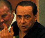 Silvio Berlusconi au restaurant Puny à Portofino (Italie)