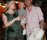 Barbara Berlusconi (fille aînée de Silvio) et son fils Alessandro et son compagnon Giorgio Valaguzza 