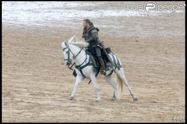 Russell Crowe sur le tournage du nouveau 
