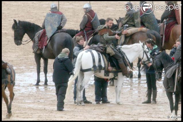 Russell Crowe sur le tournage du nouveau 
