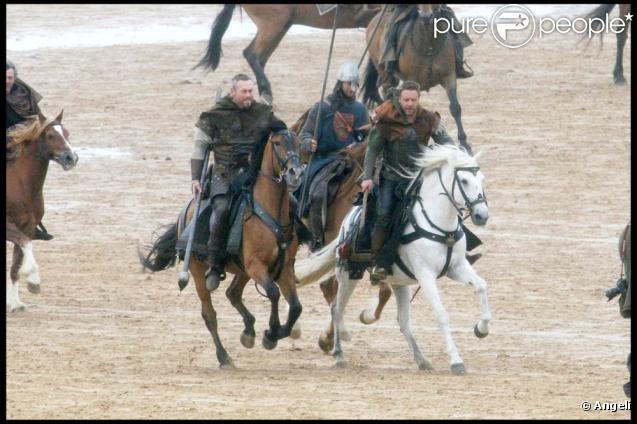 Russell Crowe sur le tournage du nouveau 