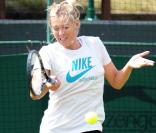 Maria Sharapova s'entraîne à la veille du début de Wimbledon