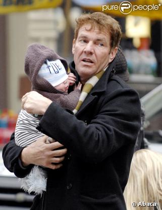 Dennis Quaid et l'un de ses jumeaux