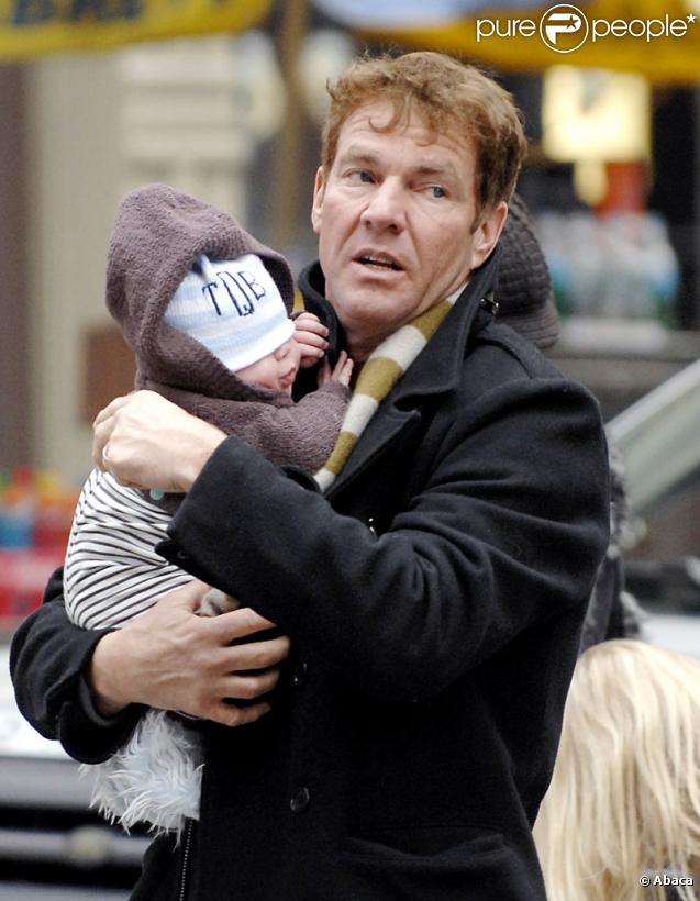 Dennis Quaid et l'un de ses jumeaux