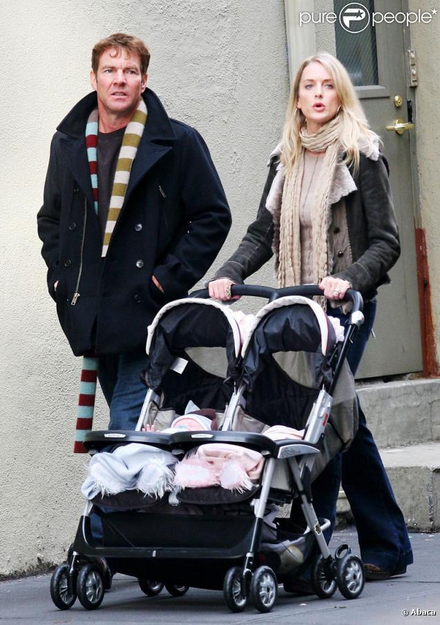 Dennis Quaid, sa femme Kimberly et ses jumeaux Thomas et Zoe