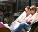 Eva Longoria, avec ses amis Maria Bravo et Ken Paves à Marbella 