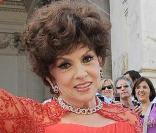 Gina Lollobrigida à l'ouverture de son exposition photographique à Rome, juin 2009