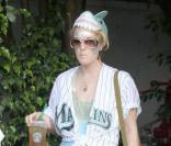 Drew Barrymore et Justin Long après le match de baseball des Marlins contre les Yankees, à Miami. Juin 2009