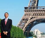La statue de Barack Obama est arrivée à Paris et a été présentée officiellement au pied de la Tour Eiffel, le 29 juin 2009 !