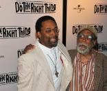 Spike Lee et son père Bill fêtent les 20 ans du film  Do The Right Thing au Directors Guild of America Theatre, à NYC hier