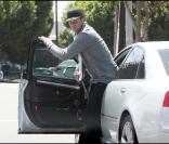 Tom Brady à Brentwood, hier