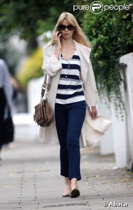 Claudia Schiffer à Londres, le 3 juillet 2009