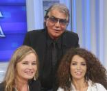 Eva et Roberto Cavalli et Afef Jnifen sur le plateau de l'émission Porta a Porta diffusée sur Rai Uno le 5 juillet 2009