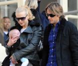 Nicole Kidman, Keith Urban et leur fille Sunday Rose à Paris (2 décembre 2008)