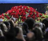 Le cercueil de Michael Jackson au Staples Center, à Los Angeles, le 7 juillet 2009.