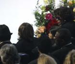 De dos : Joe Jackson, Prince Michael, Prince Michael II dit Blanket et Katherine Jackson au Staples Center
