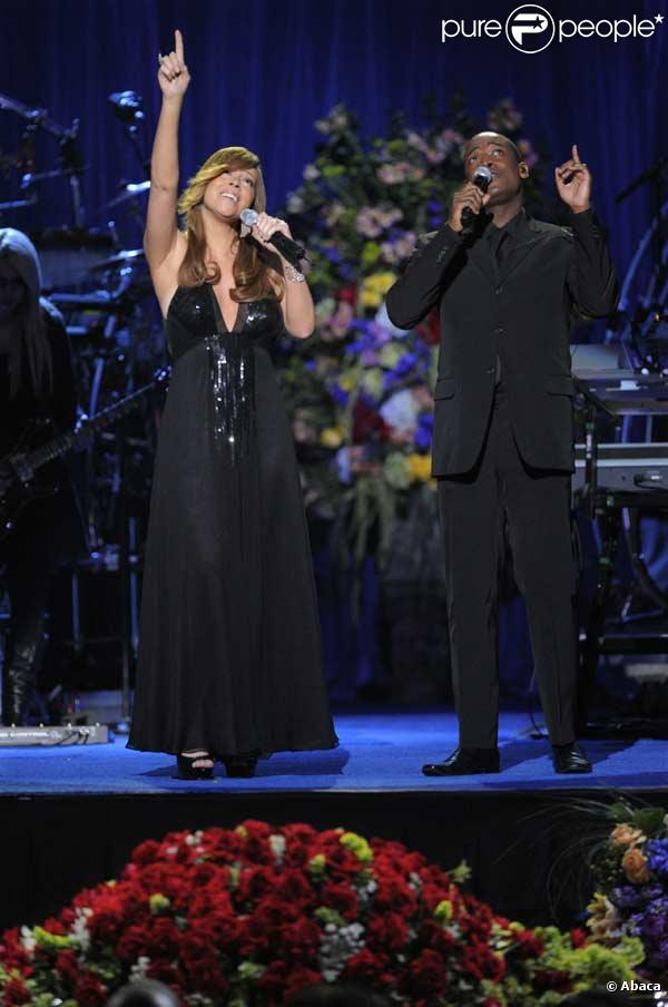 Mariah Carey et Trey Lorenz au Staples Center