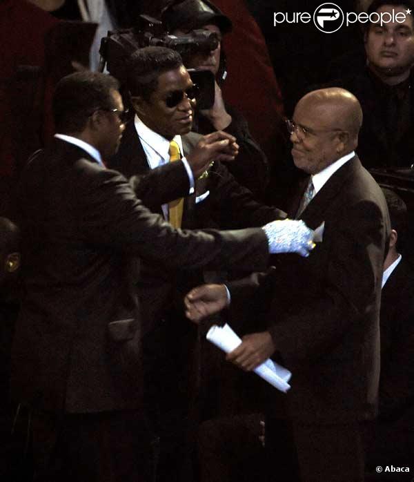 Jermaine Jackson et Berry Gordy au Staples Center