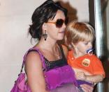 BritBrit et Jayden James sortent de l'hôtel Hyatt, à Paris. 08/07/09