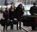 Cécilia Attias à Paris le 16 décembre avec son petit-fils Augustin, en compagnie de Richard Attias