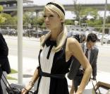 Paris Hilton devant le tribunal de Miami, le 8 juillet 2009