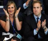 Le prince William rencontre l'équipe féminine de water polo britannique, avec l'ancienne joueuse Joanna Wray