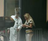 Loana à l'hôpital de La Salpêtrière aux urgences Gaston Cordier le 9 juillet 