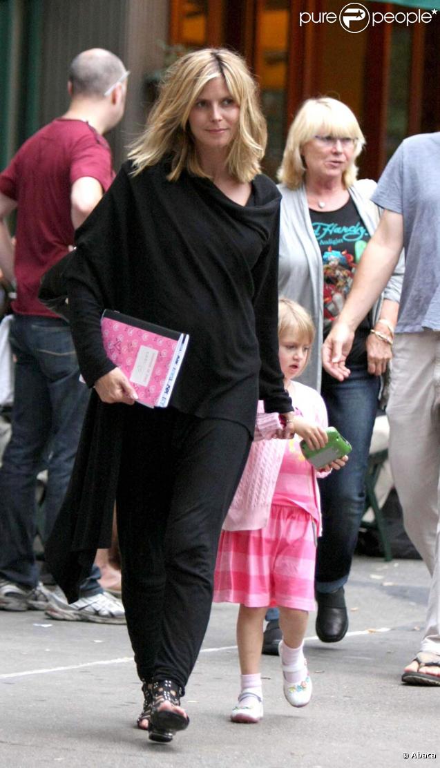 Heidi Klum et sa fille Leni samedi 11 juillet