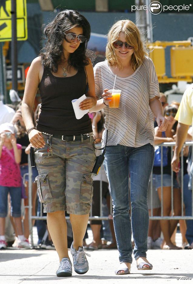 Emilie de Ravin sur le tournage de Remember Me à New York le 14 juillet 2009
