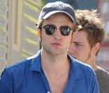 Robert Pattinson  sur le tournage de Remember Me à New York le 14 juillet 2009